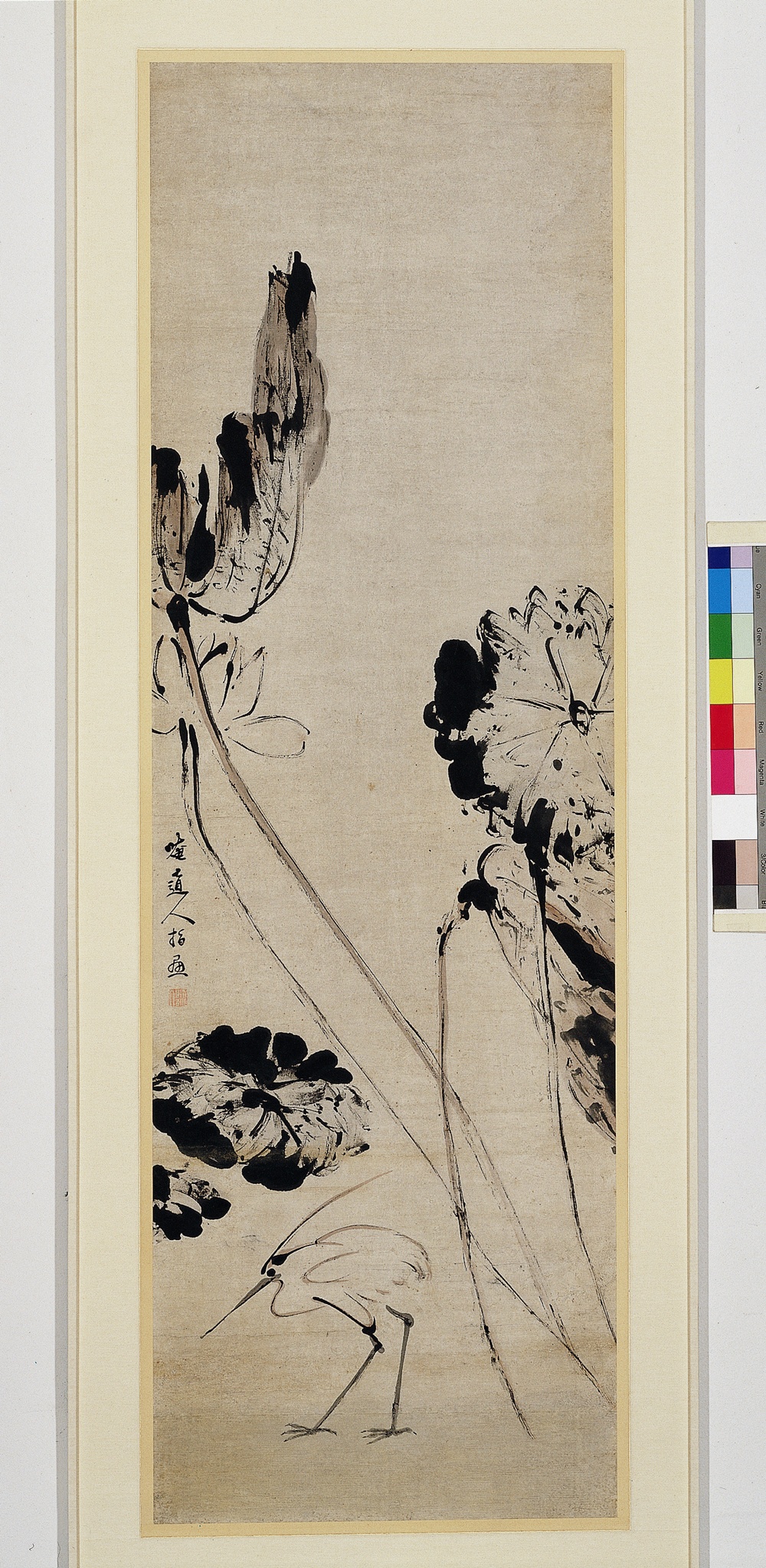 Yeondangbaekrodo (Painting of Lotus Leaves and Egret) 첨부 이미지